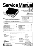 Technics - SL-3 - Service manual 